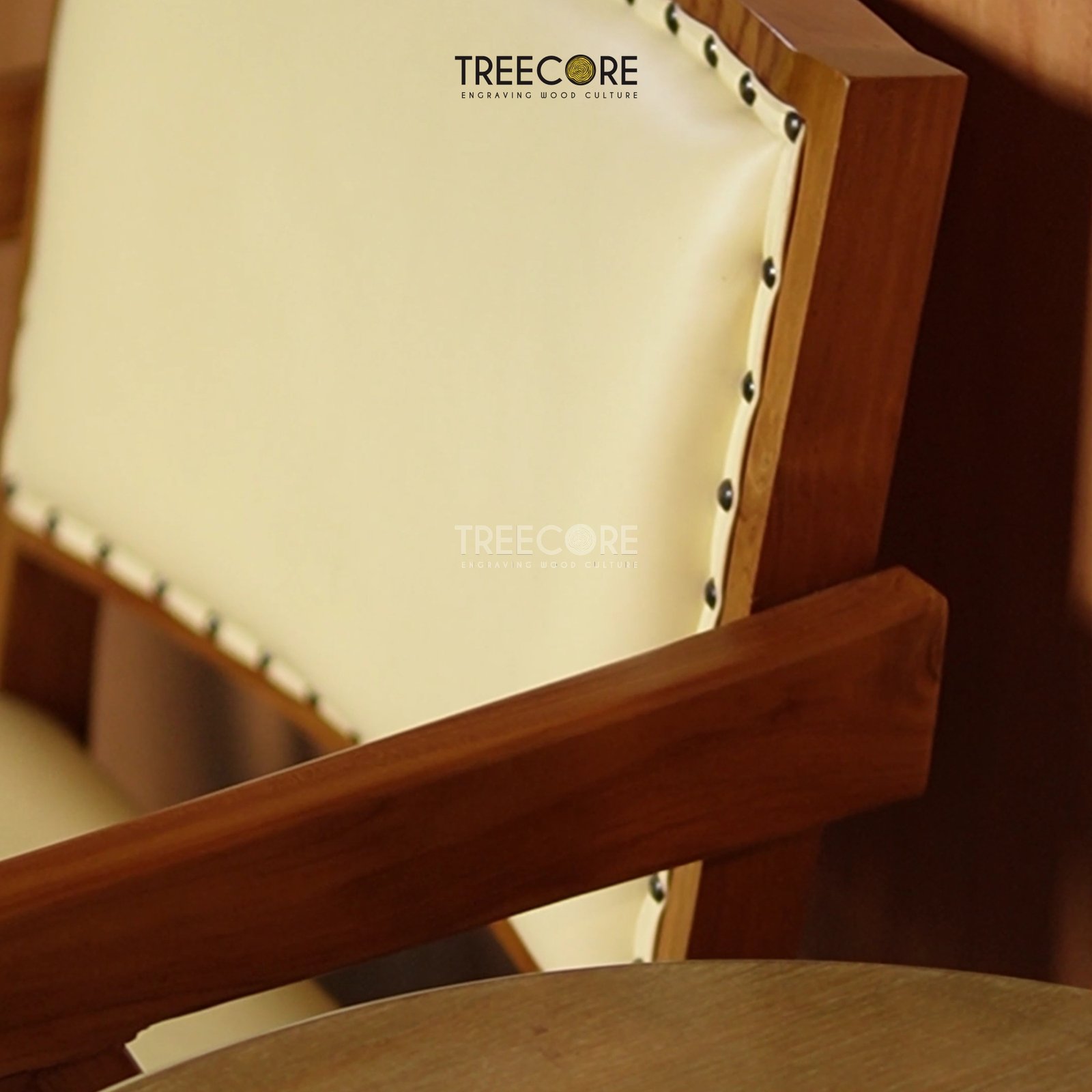 Modern Wooden Leather Chair