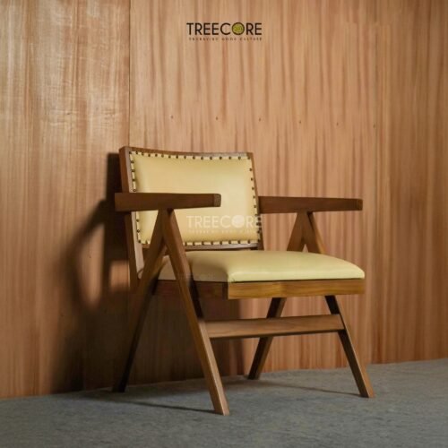 Modern Wooden Leather Chair – Striking Design Meets Supreme Comfort