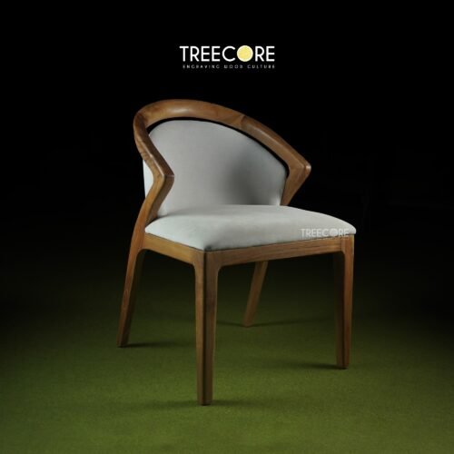 Wooden Foam Cushion Dining Chair – Elegant & Comfortable Seating for Any Space