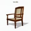 Timeless Rattan Wooden Chair with Elegant Turned Legs