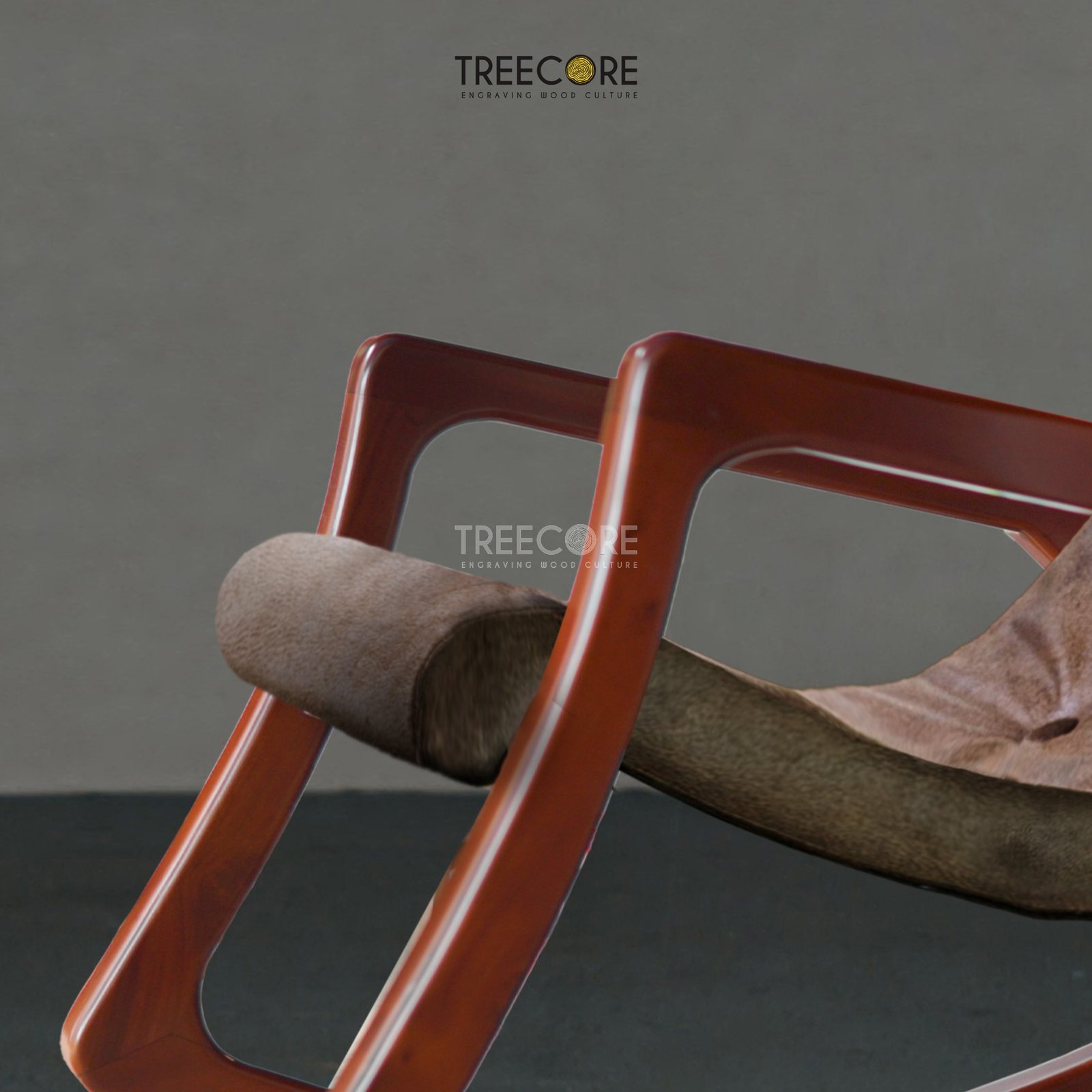 Elegant Mahogany Rocking Chair