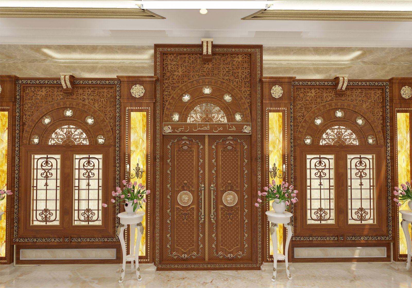 Sharifudeen's Residence Project - Front Wall Door
