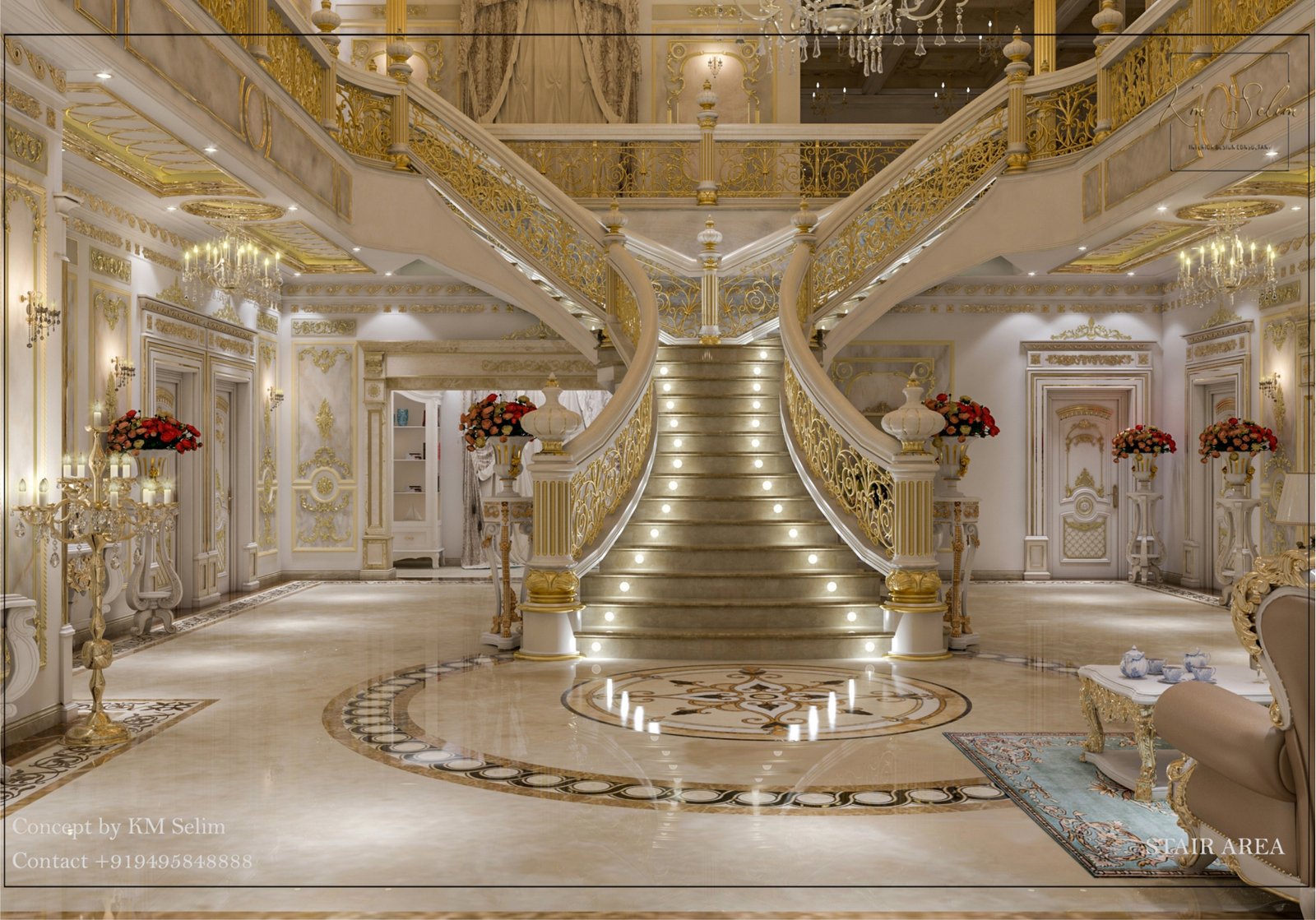 Sharifudeen's Residence Project - Stair Area