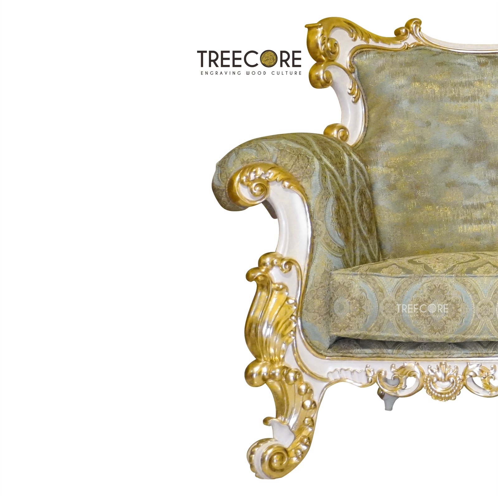 Elegant Three-Seater Royal Sofa – Classic Design