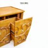 Classic Wooden Sideboard with Elegant Carvings and Spacious Drawers