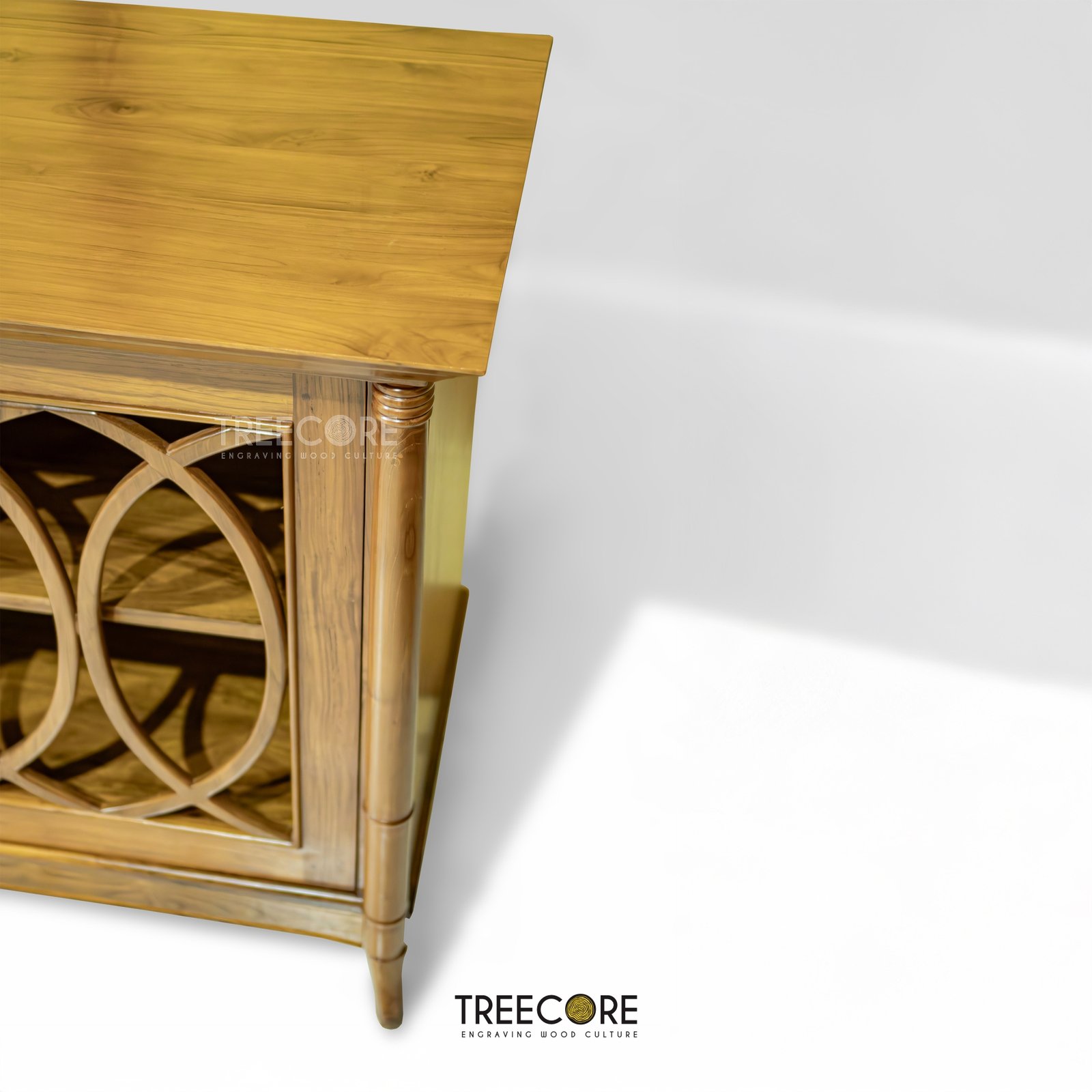 Elegant Buffet Cabinet with Glass Panels