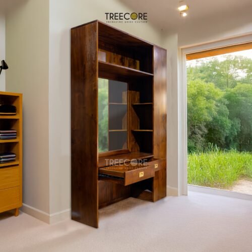 Refined Simplicity Dressing Table with Tiered Storage