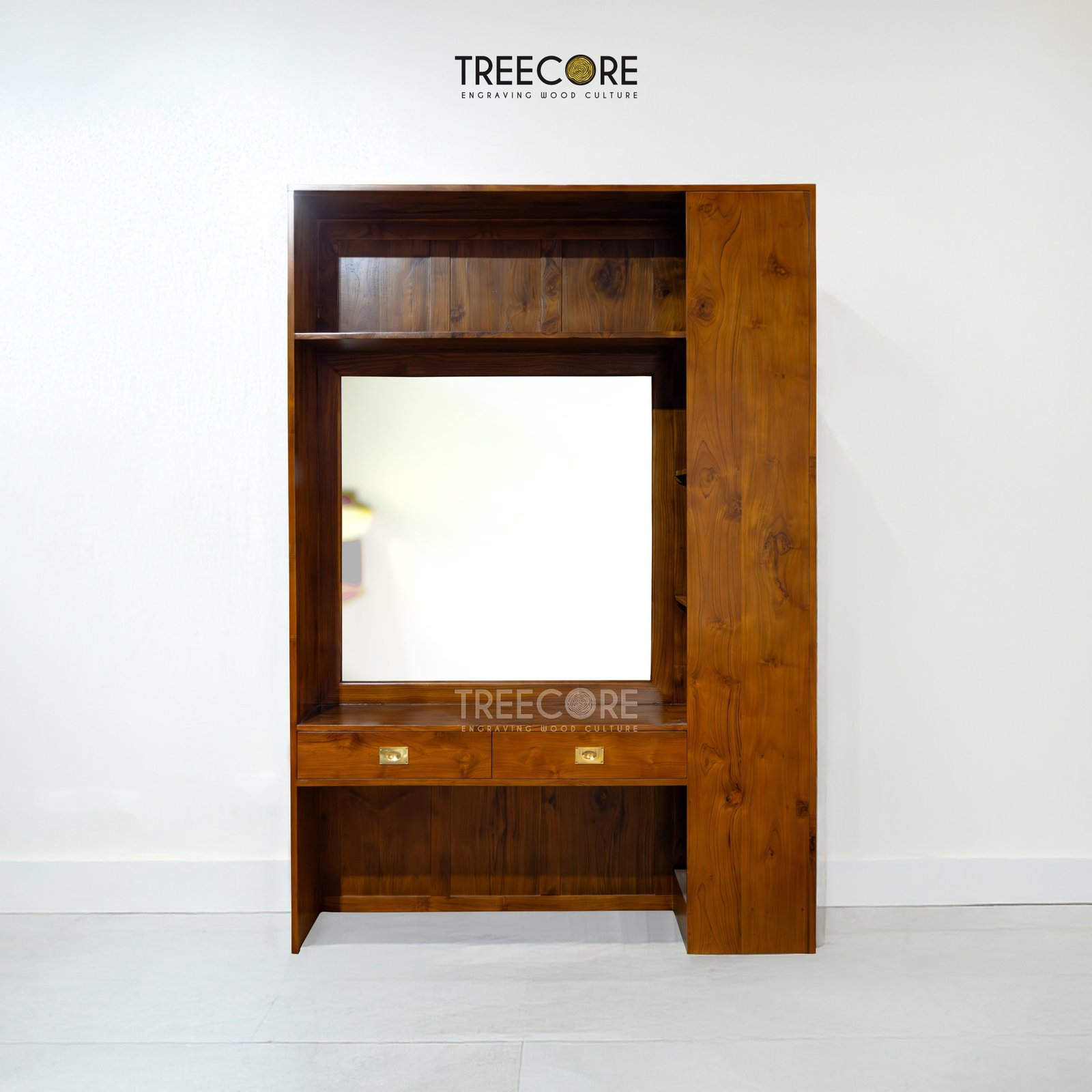 Refined Simplicity Dressing Table with Tiered Storage