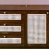 Wooden Sideboard with Rattan Doors