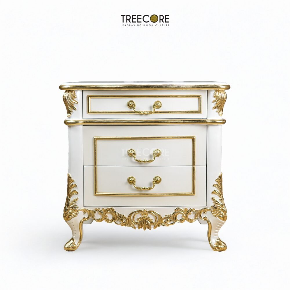Wooden Royal Classic Nightstand – Timeless Elegance for Your Home