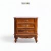 Wooden 3 Drawers Nightstand – Elegance Meets Artistry