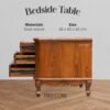 Wooden Nightstand with 3 Drawers – Timeless Elegance & Functional Storage