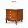Wooden Nightstand with 3 Drawers – Timeless Elegance & Functional Storage