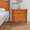 Wooden Nightstand with 3 Drawers – Timeless Elegance & Functional Storage