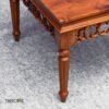 Handcrafted Wooden Side Table with Detailed Carvings