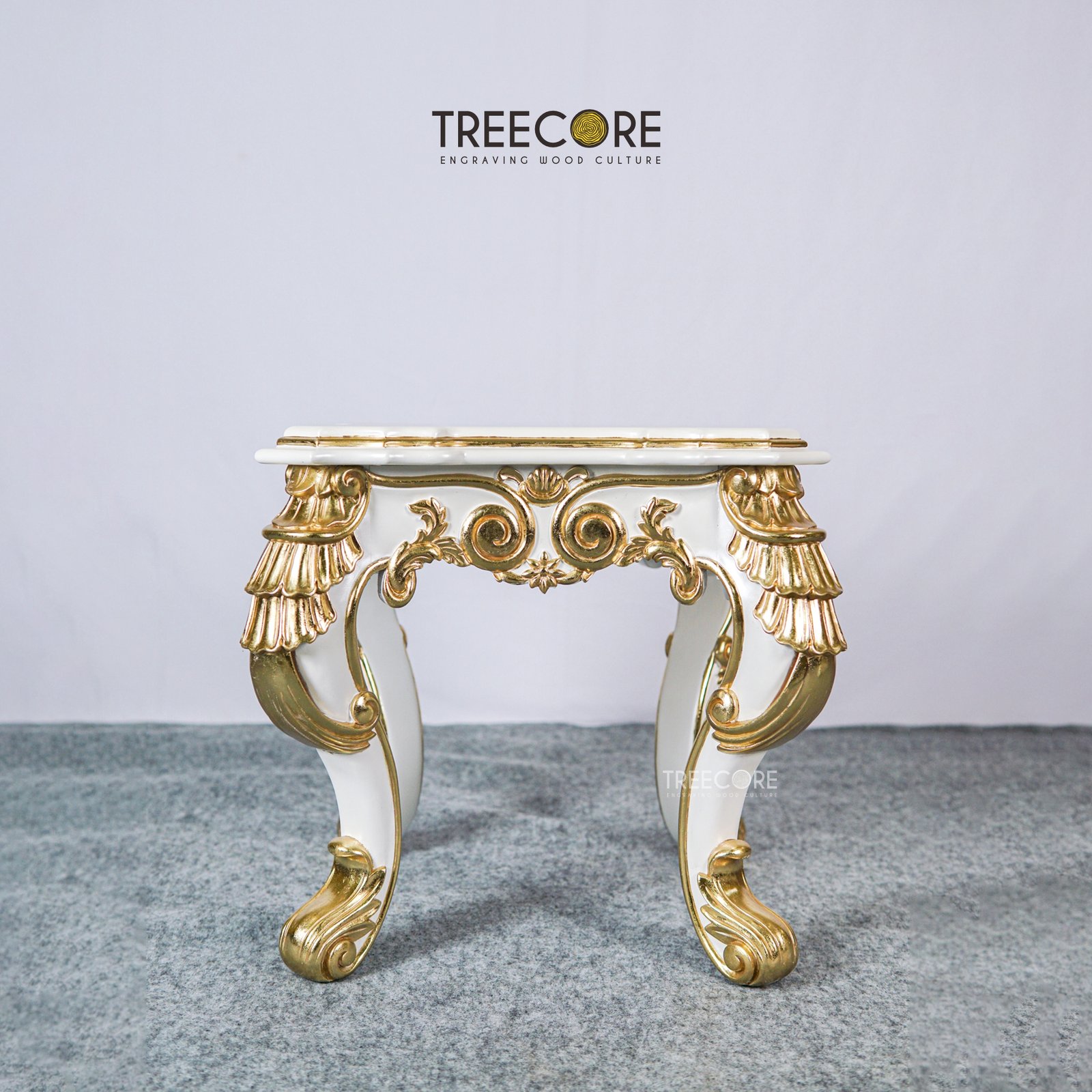 Luxury Carved Side Table