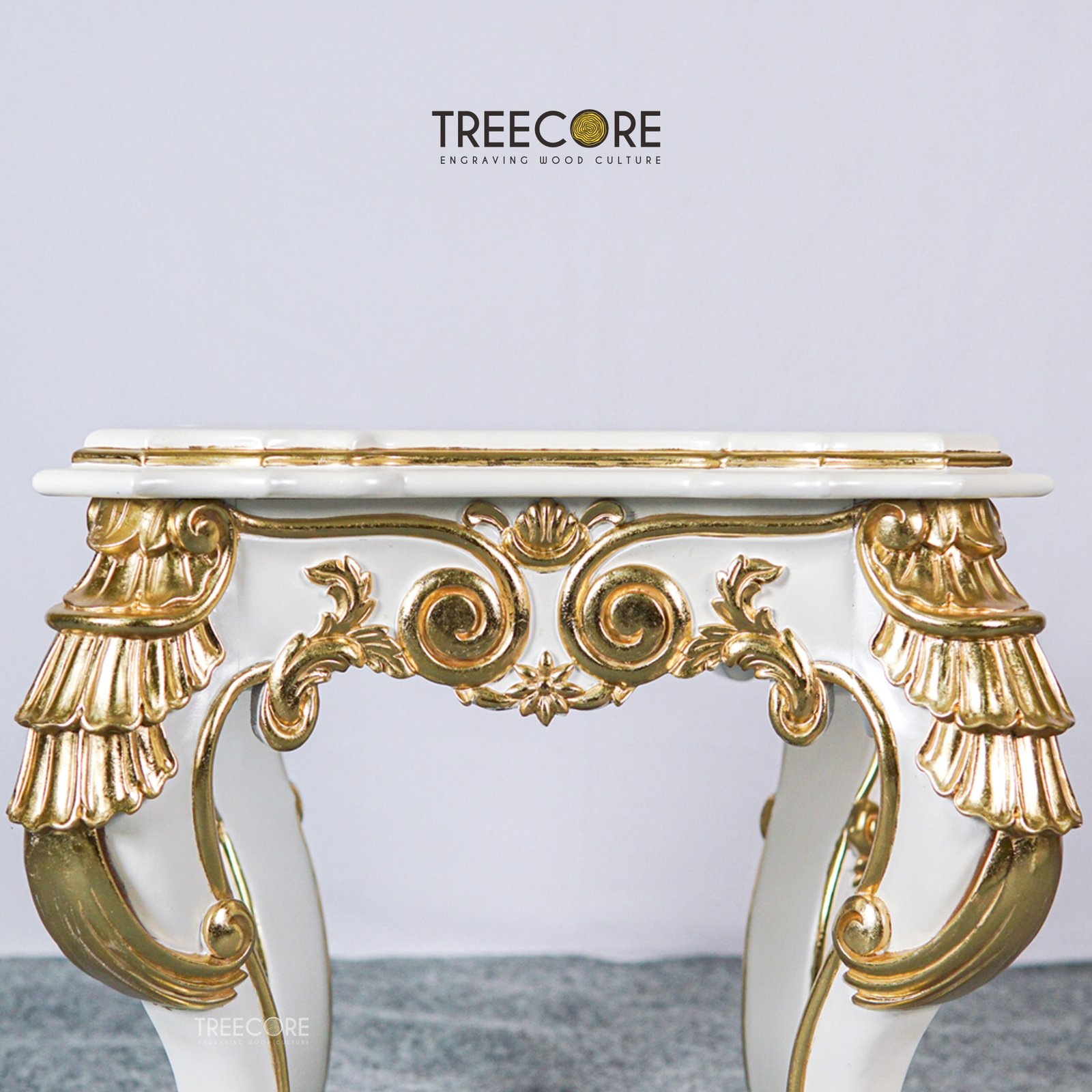 Luxury Carved Side Table
