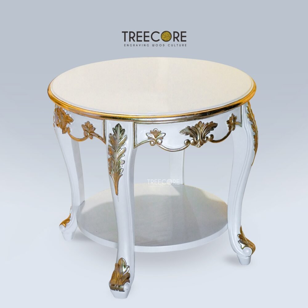 Luxurious Round Side Table for Your Bedroom Elegance