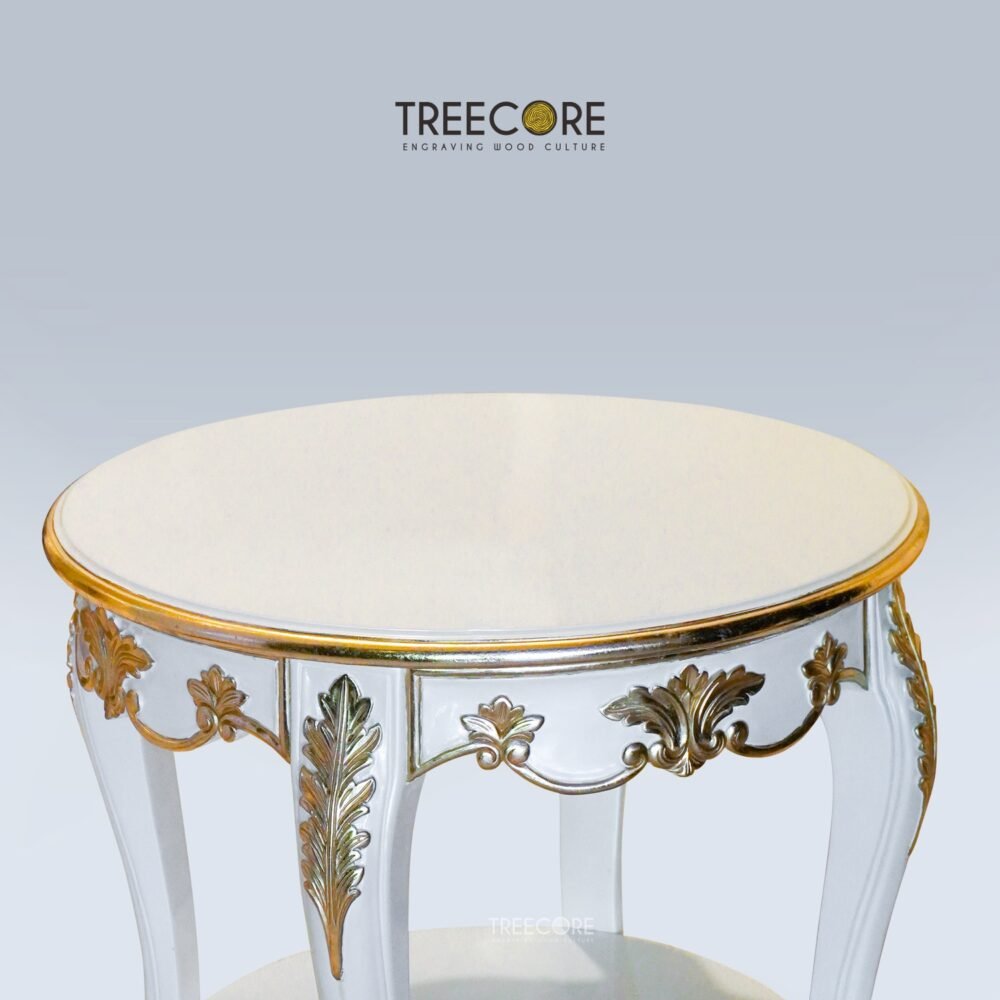 Luxurious Round Side Table for Your Bedroom Elegance