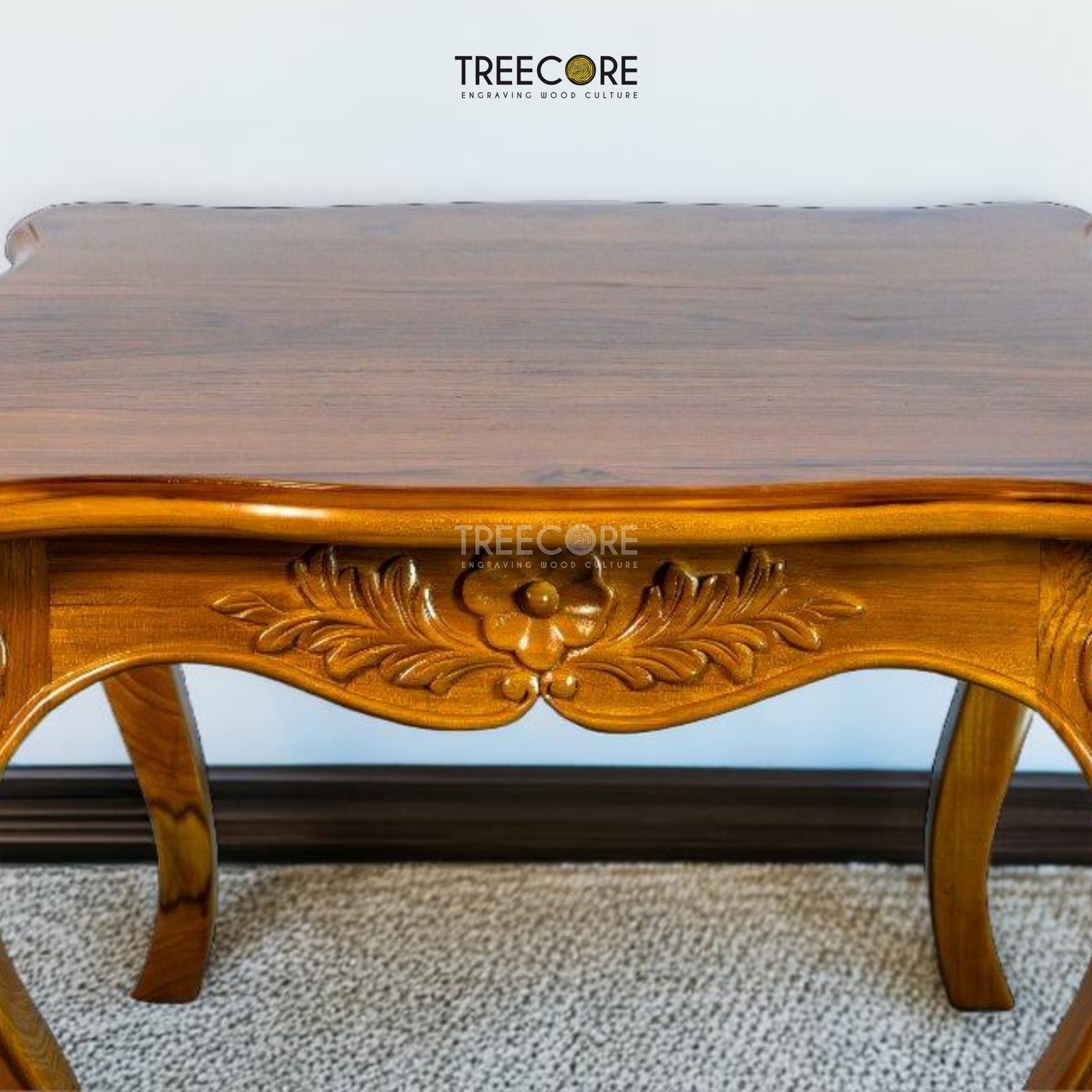 Beautifully Carved Side Table for Any Room