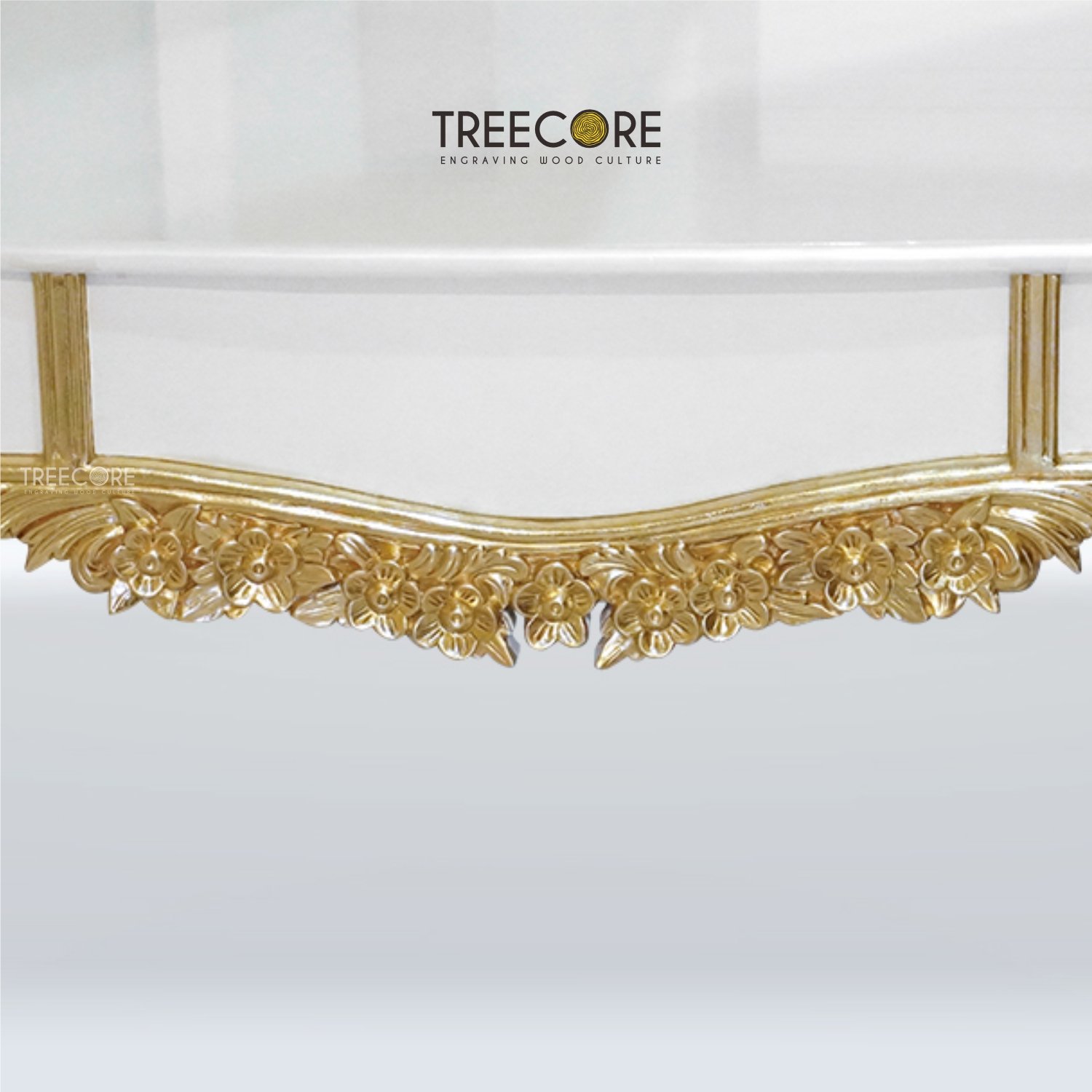 Refined White Wooden Table