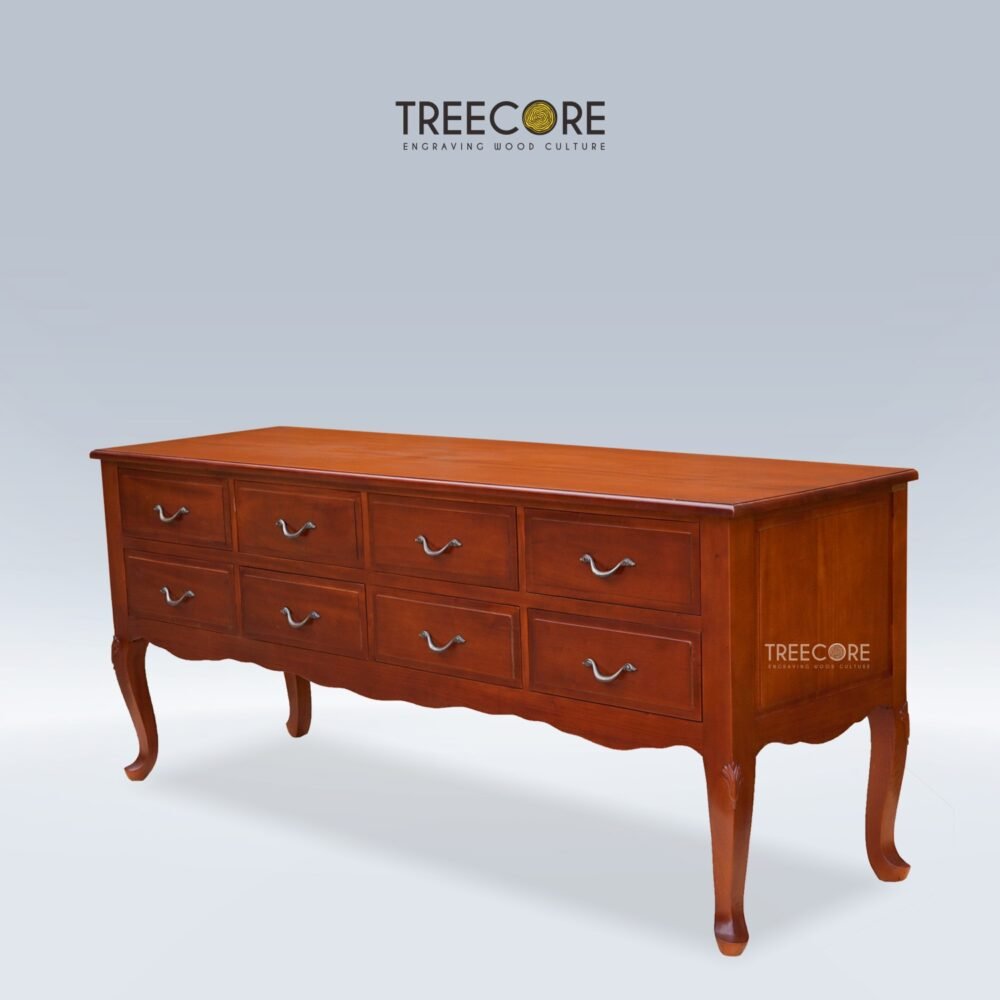 Wooden Sideboard with Ample Storage and Sustainable Craftsmanship
