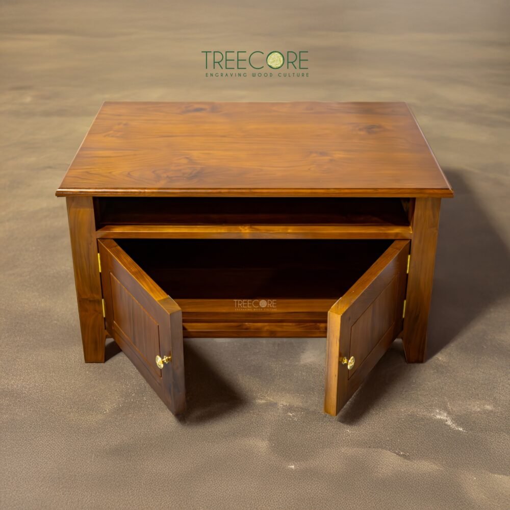 Spacious Minimalist TV Cabinet with Abundant Storage Solutions