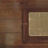 Rustic Charm Coffee Table with Handcrafted Rattan Top