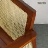Wooden Chair with Foam Seat & Rattan Backrest – Style Meets Comfort