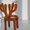 Wooden Children's Chair with Deer Antler Backrest — Playful, Comfortable, and Natural