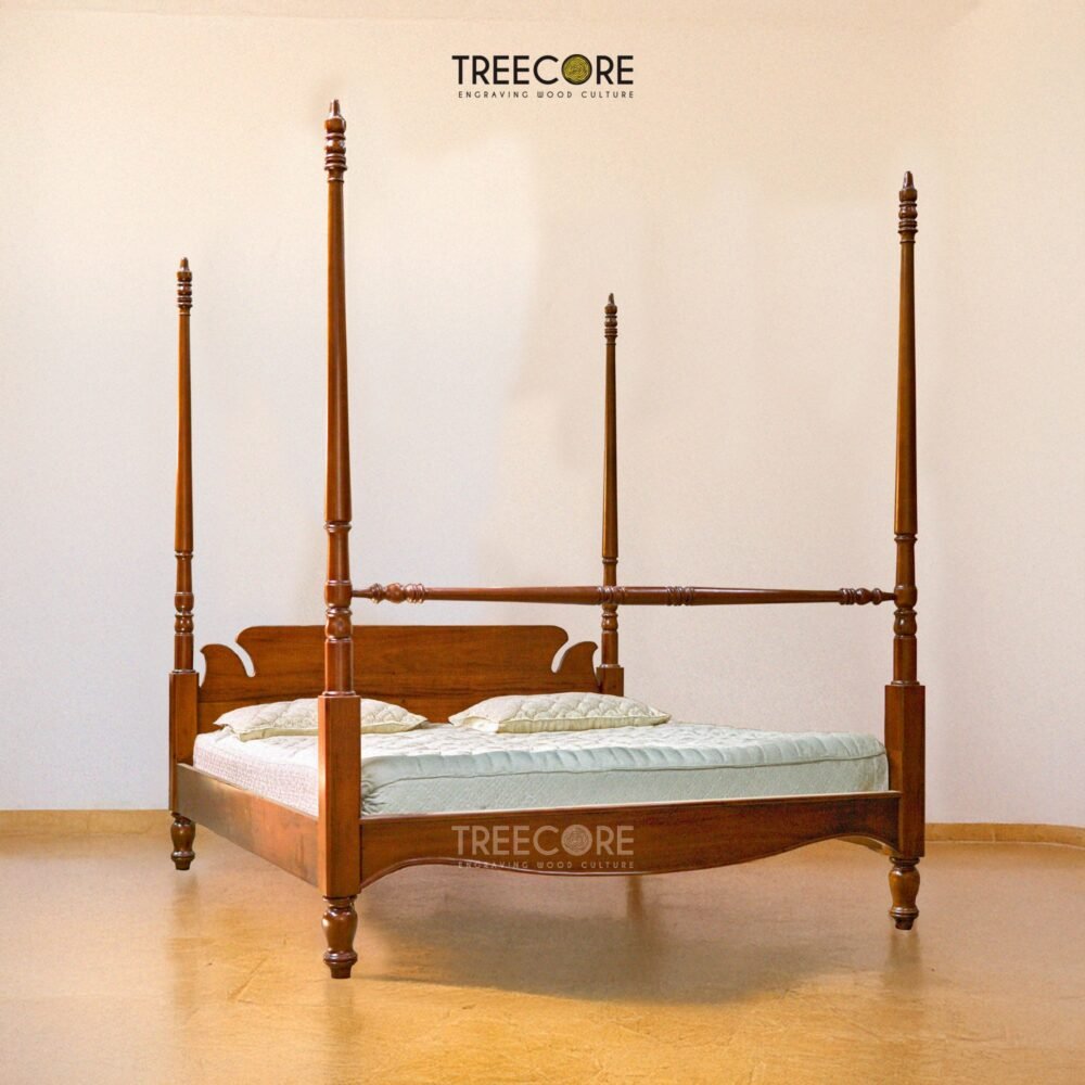 Classic Handcrafted Four-Poster Bed