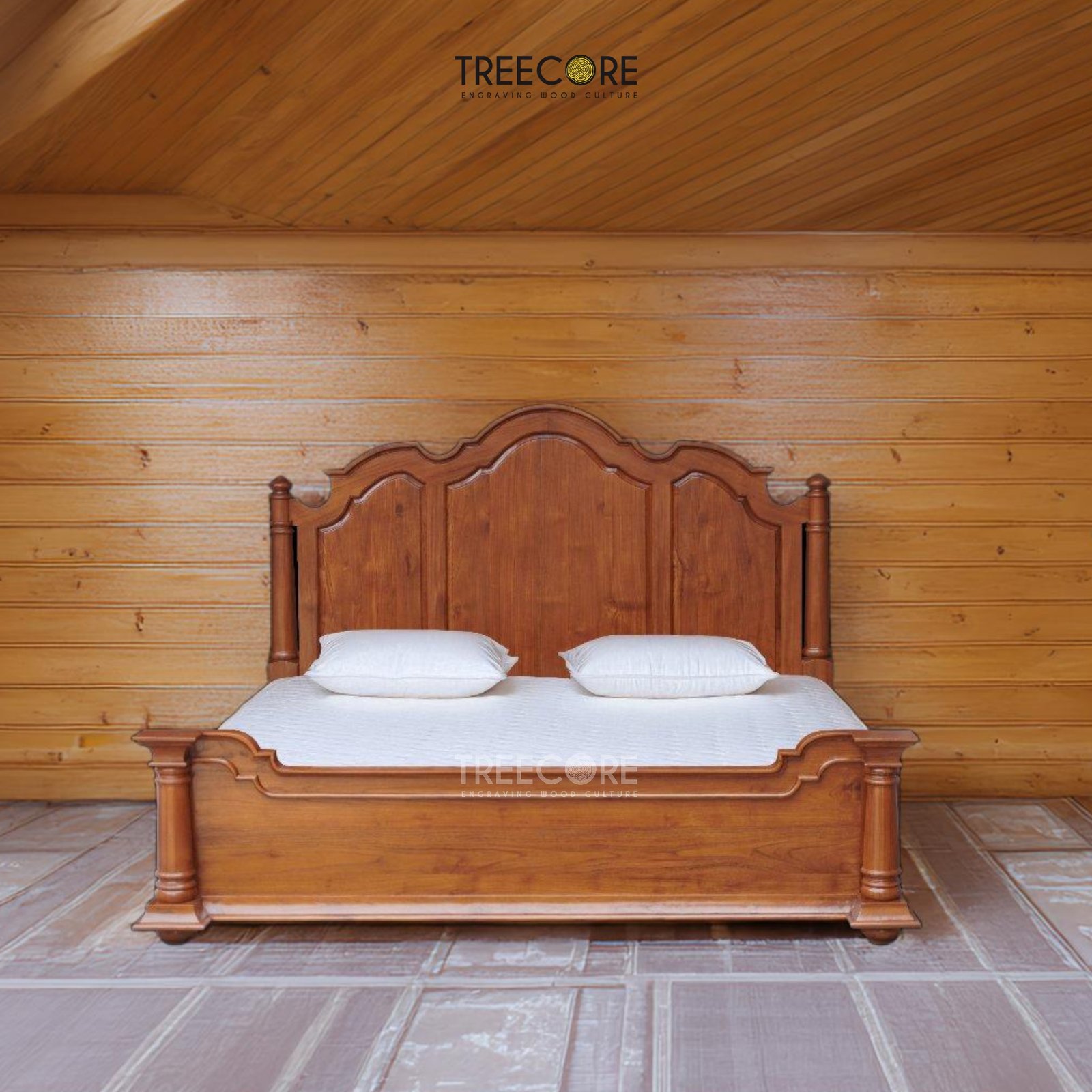 Elegant Wooden Bed