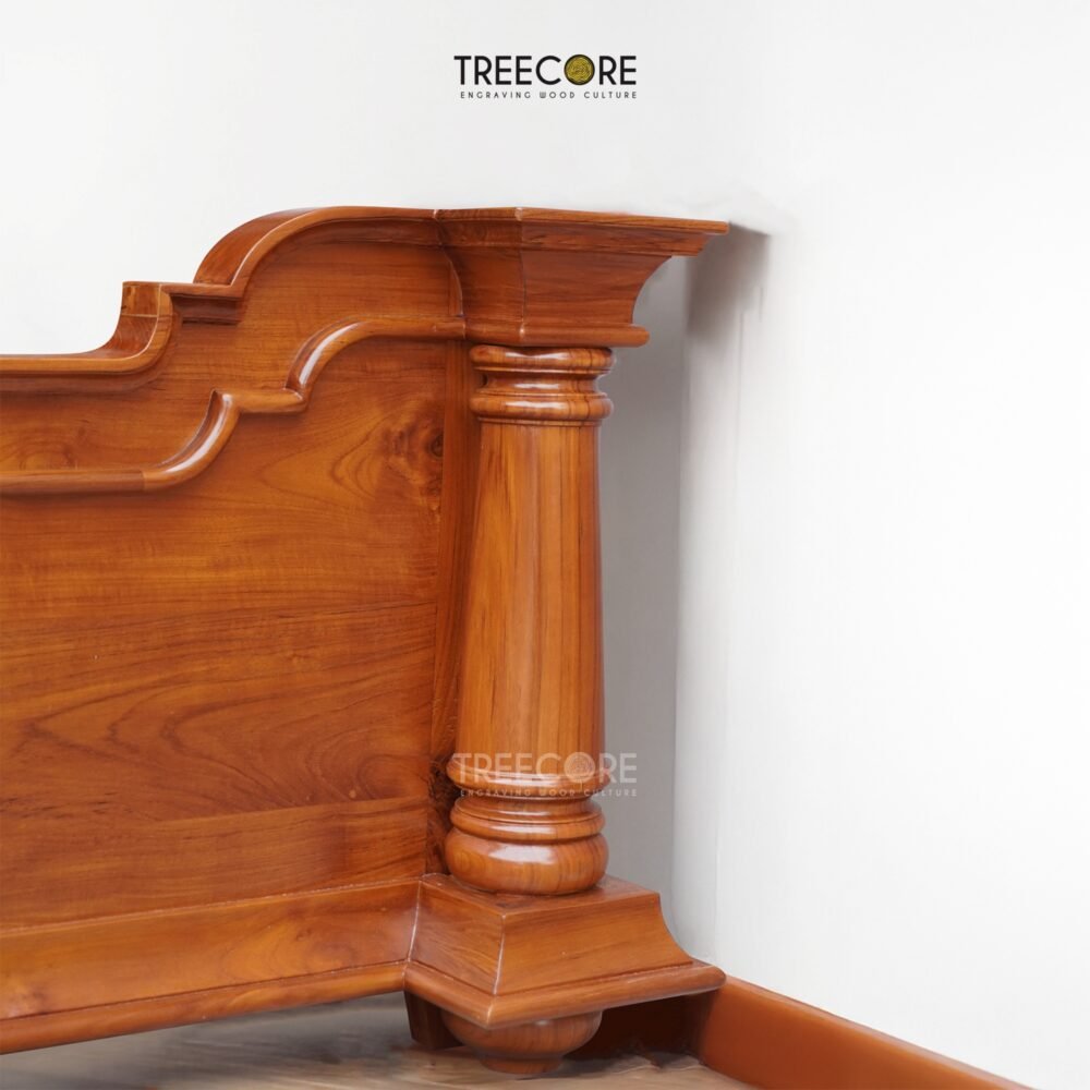 Elegant Wooden Bed – Timeless Beauty & Lasting Comfort