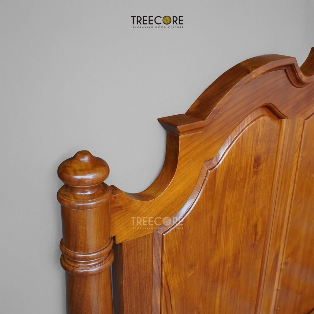 Elegant Wooden Bed – Timeless Beauty & Lasting Comfort