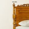 Royal Classic Wooden Bed with Hand-Carved Details