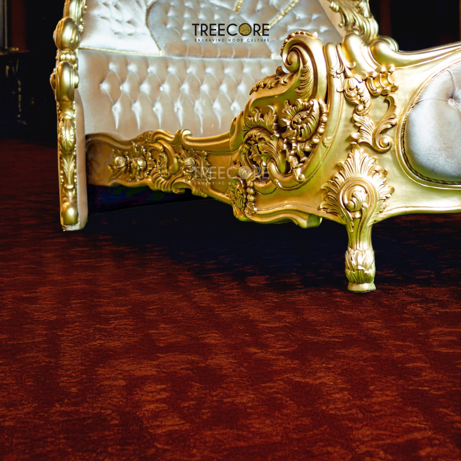 Luxury Royal Carved Bed — Opulent Elegance for Your Bedroom