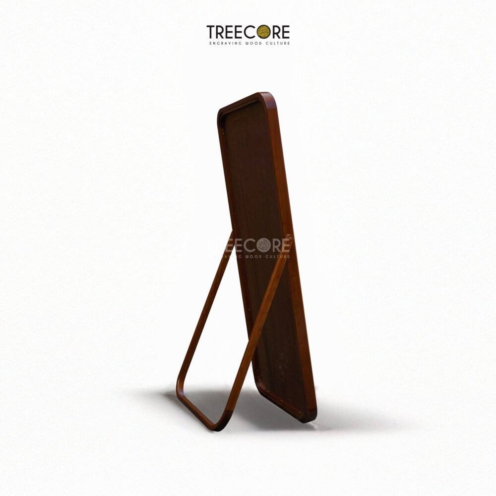 Minimalist Wooden Standing Mirror to Brighten Any Space