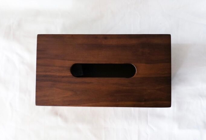 Mahogany Wooden Tissue Box