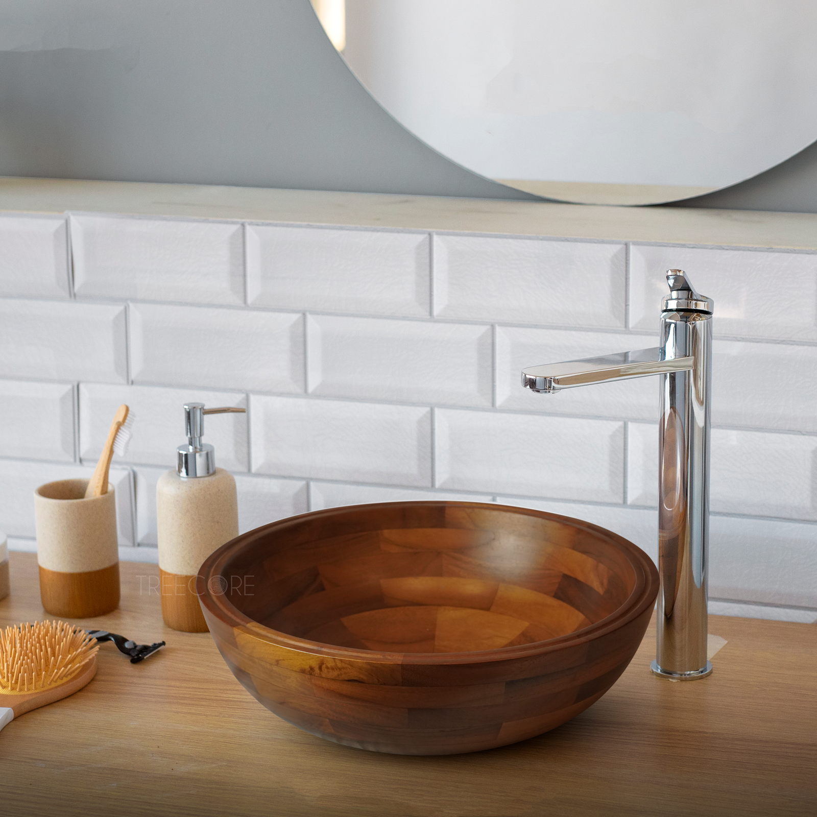 Teak Wood Sink