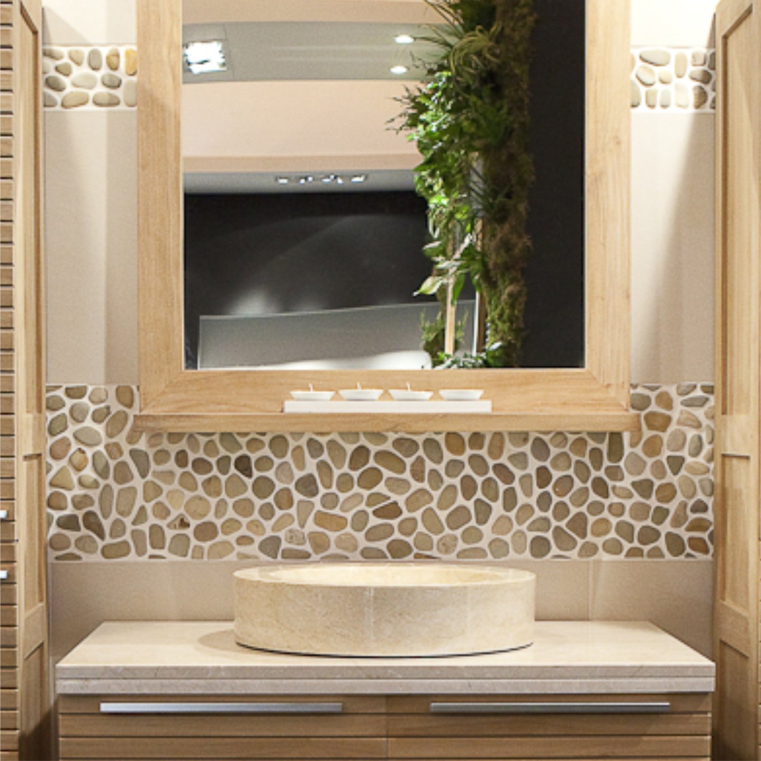 Large Wooden Sink Vanity – Elegant Storage for Modern Bathrooms