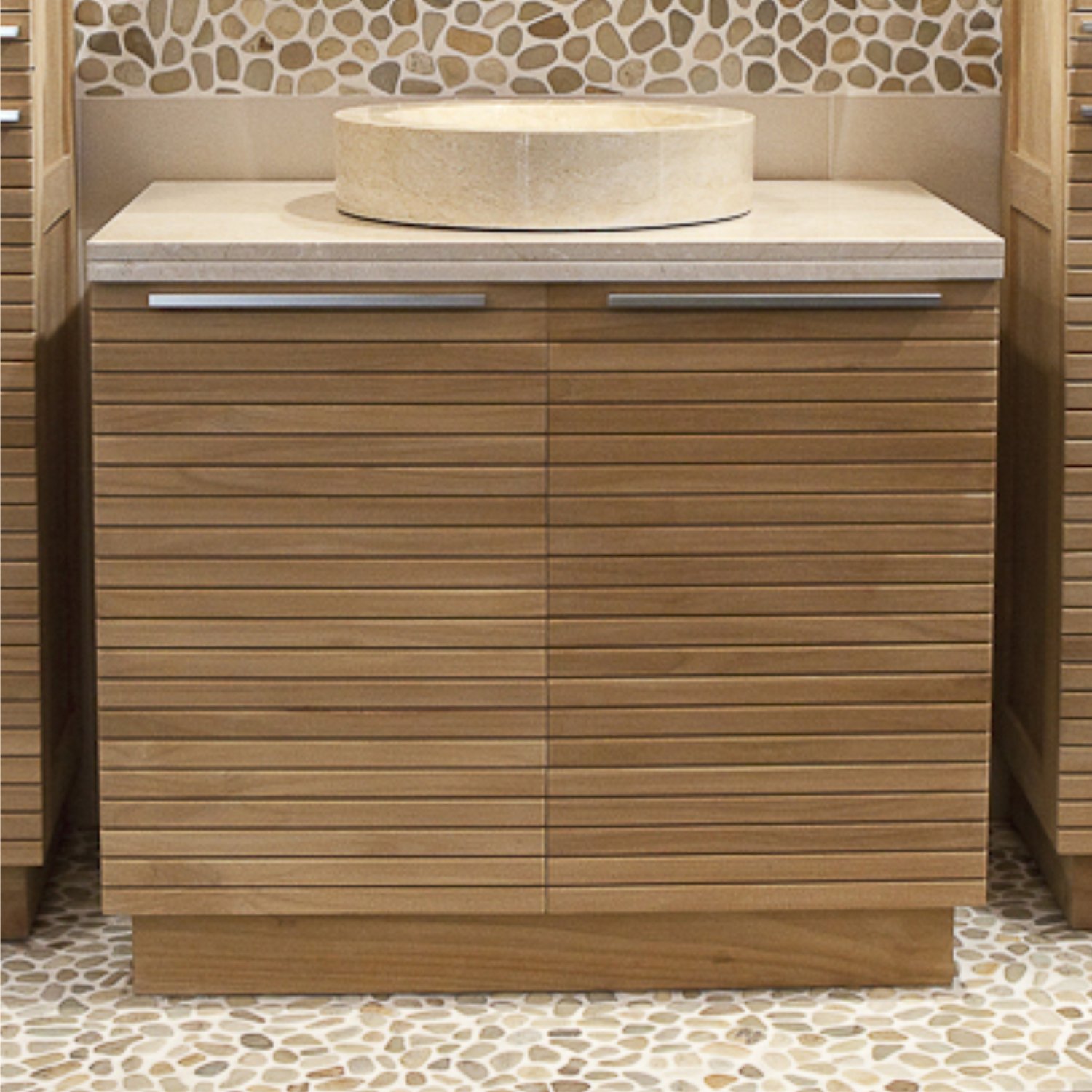 Large Wooden Sink Vanity – Elegant Storage for Modern Bathrooms
