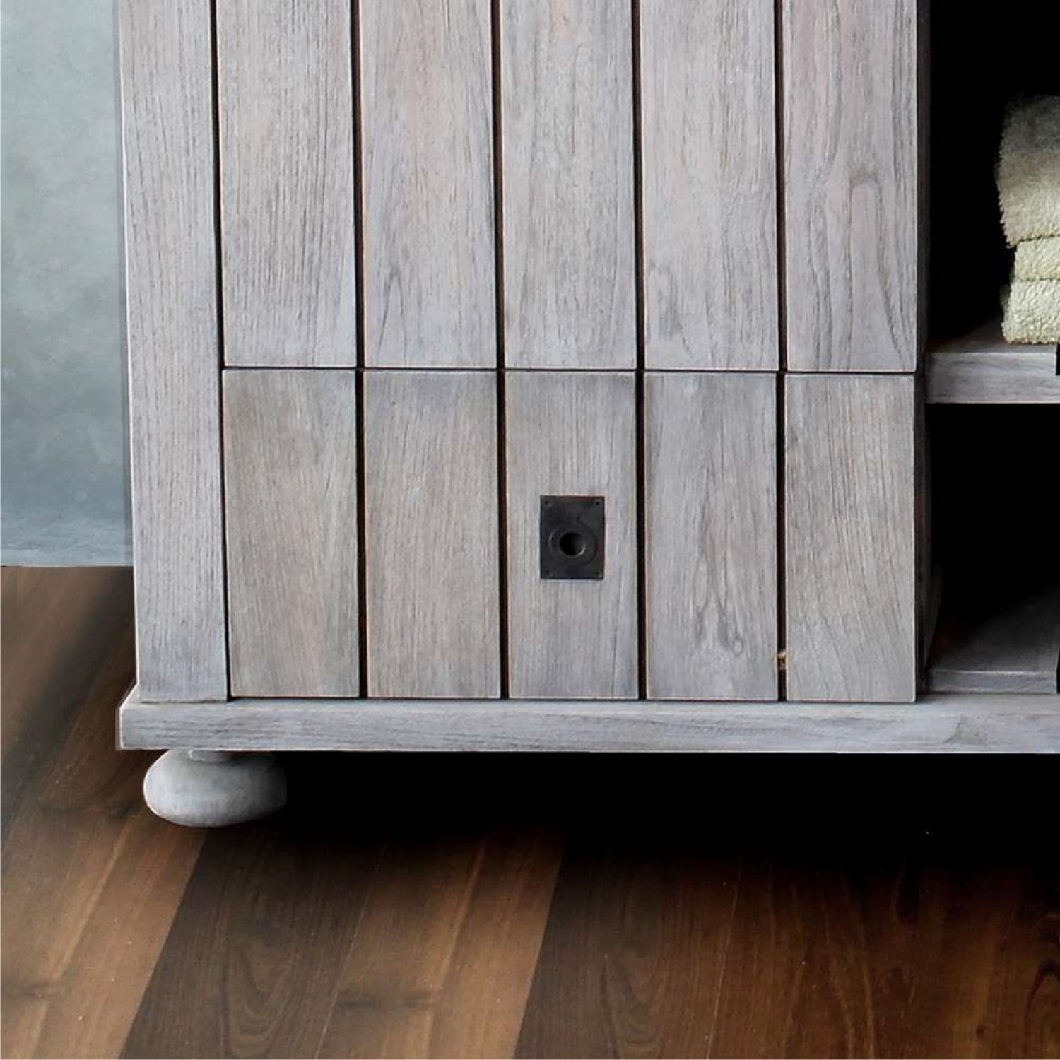 Teak Wood Sink Vanity – Timeless Elegance & Practical Storage