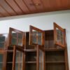Minimalist Wooden Buffet with Glass Panel Doors