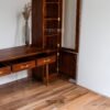 Wooden Bookshelf with Workstation – A Smart Storage & Workspace Solution
