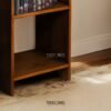Teak Wood Book Rack – Elegant Minimalism with 4 Open Shelves