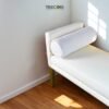 Enhance your space with the Minimalist Design Lounge Bench, crafted from teak wood with a satin finish for timeless elegance.