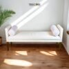 Enhance your space with the Minimalist Design Lounge Bench, crafted from teak wood with a satin finish for timeless elegance.