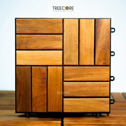Wood Interlocking Deck Tiles