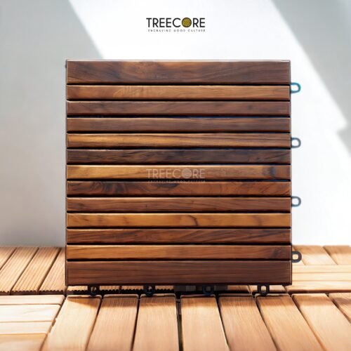 Wood Interlocking Deck Tiles