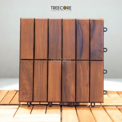 Wood Interlocking Deck Tiles